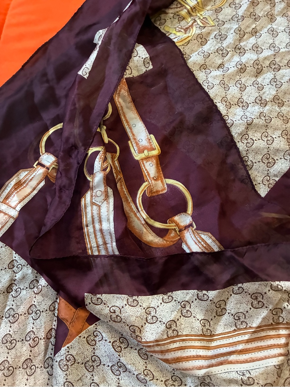 Gucci Scarf Silk Made In Italy - Picture 6 of 9